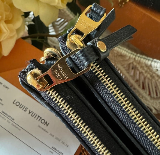 Louis Vuitton Monogram Empreinte Double Zip Pochette